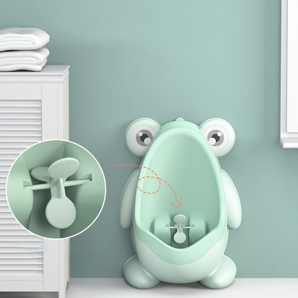 1pc Children Cartoon Pattern Standing Potty Toilet Urinal Potty Training Boy Pee Trainer for Boys (Light Green)