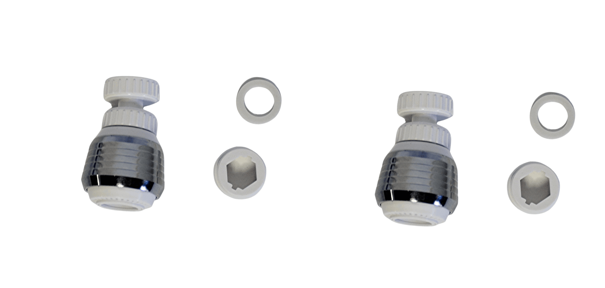 2 Pack Faucet Sprayer Aerator Faucet Swivel 360 Degrees Fits Standard Kitchen Sinks
