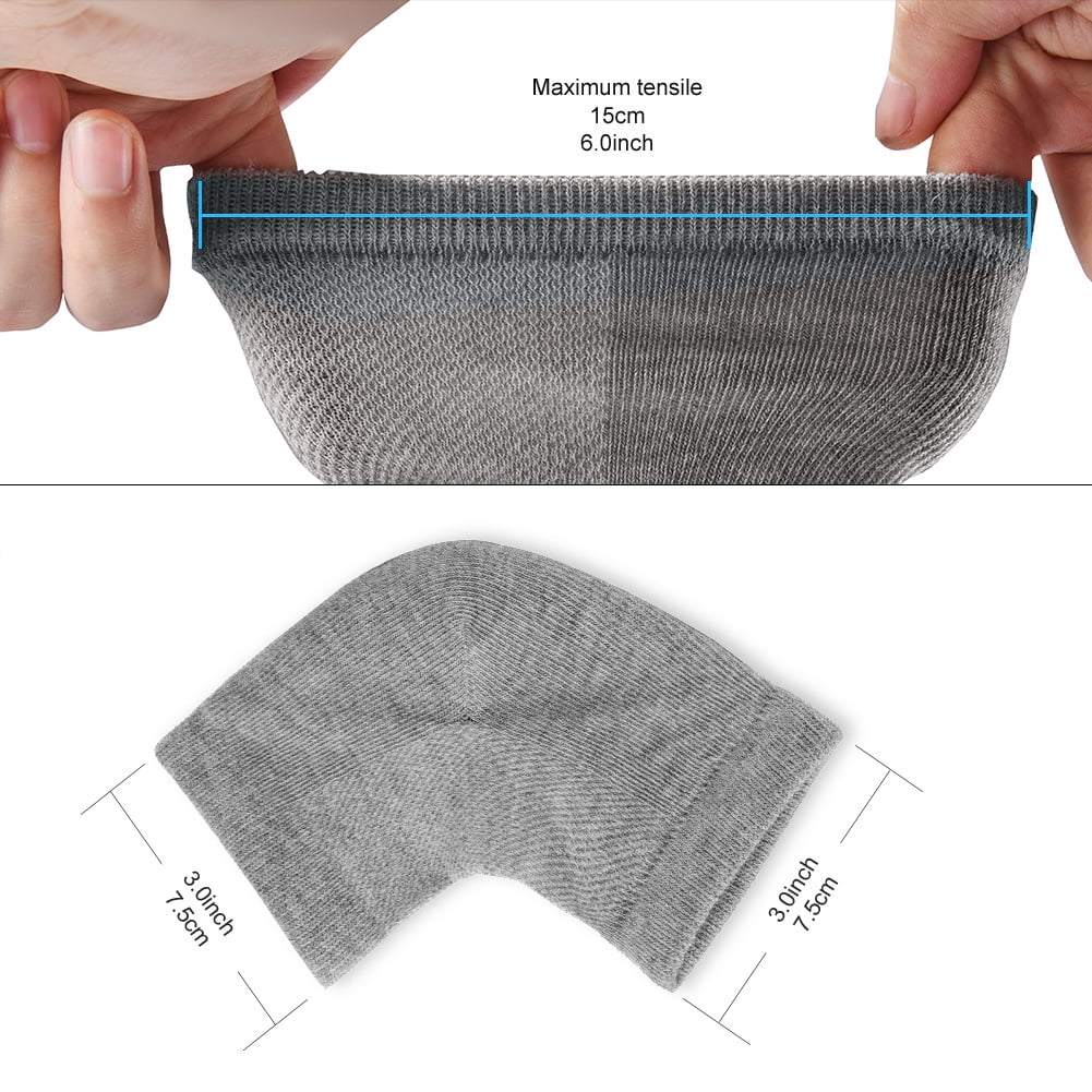 2 Pairs Moisturizing Socks for Men Women Open-toe Socks Breathable Socks Silicone Gel Heel Feet Care Sets for Dry Hard Cracked Skin