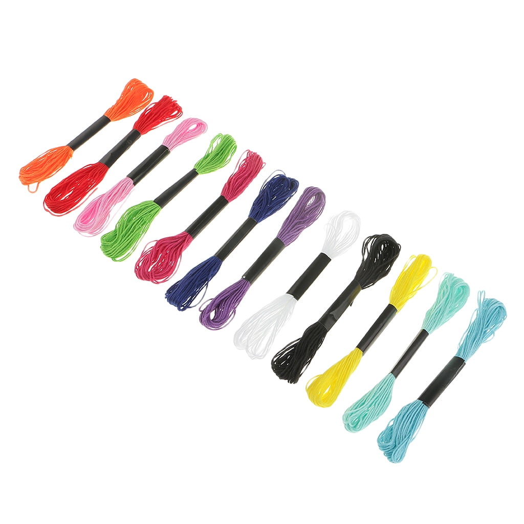 12 Color Embroidery Thread s Bracelets Floss Crafts Floss