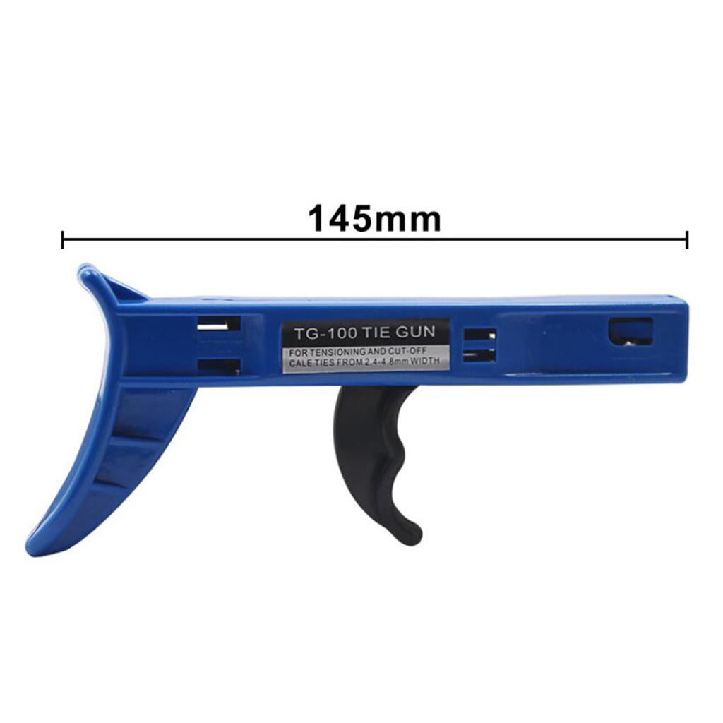 1pc Auto Tensioning Plastic Nylon Tie Gun Cutting Fastener Tension