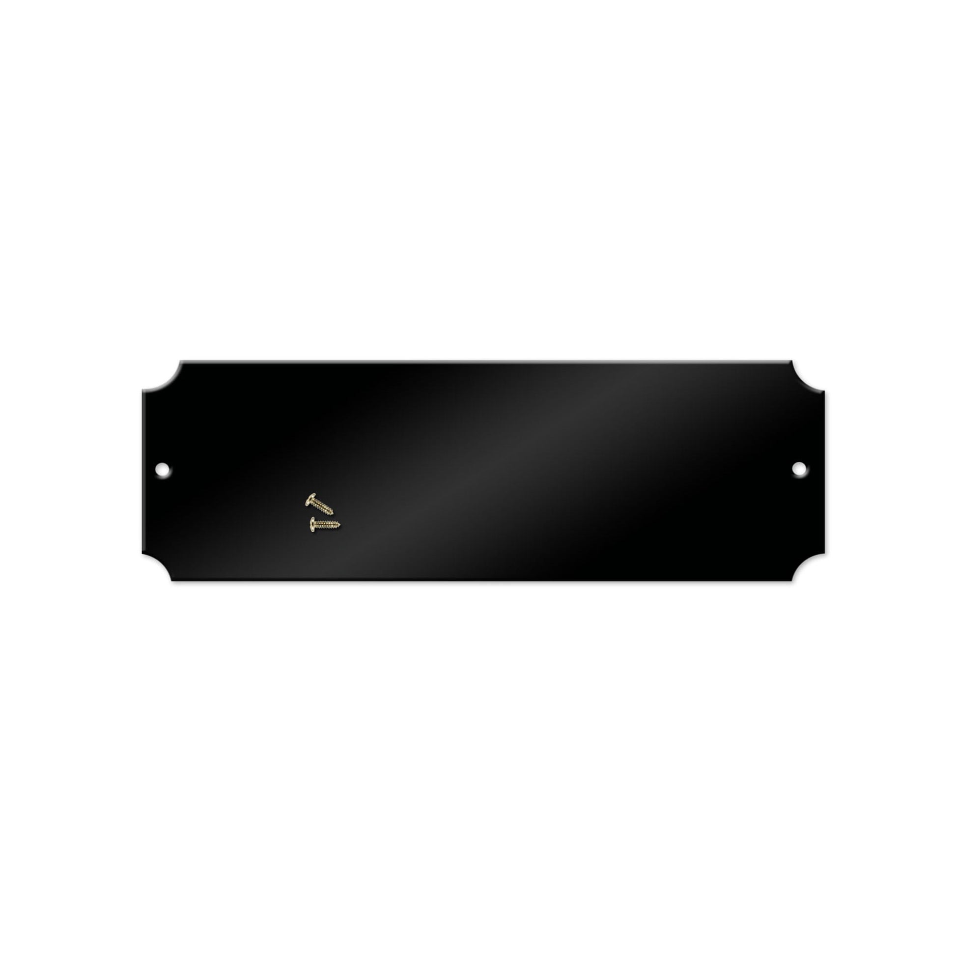 2-1/2 x 1-1/4 Brass Engraving Plate – Black – Pack/25
