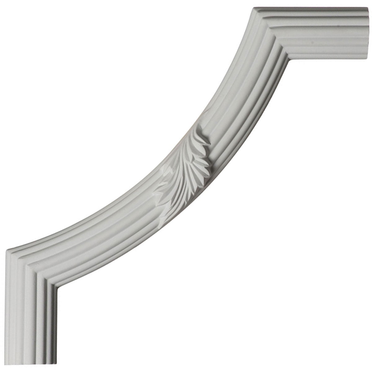 12’W x 12’H x 1 1/8’P Reeded Acanthus Leaf Panel Moulding Corner (matches moulding PML01X01AC)