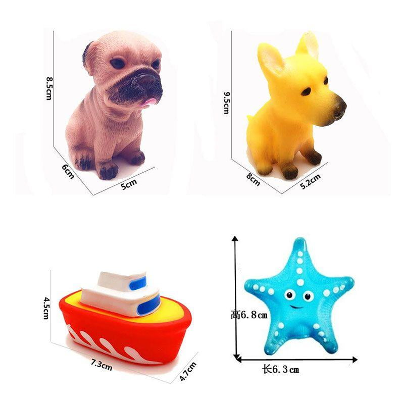 13 Pcs Summer Baby Children Bathing Water Toys Animal Pinching Voice Float Squeaky Animal Toy