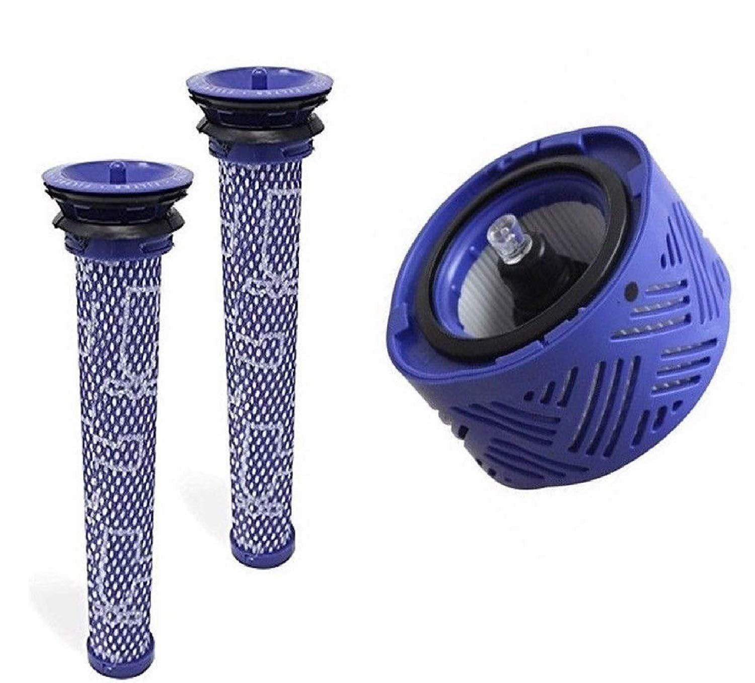 2 Pre Filters +HEPA Filter Kit Replacement for Dyson V6,Part # 96566101 96674101