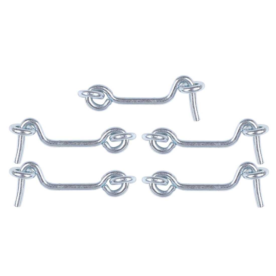 2 Inch Cabin Hook Plating Finish Galvanized Iron for Cupboard Shed Lock Catch Eye Hook Latch 5pcs