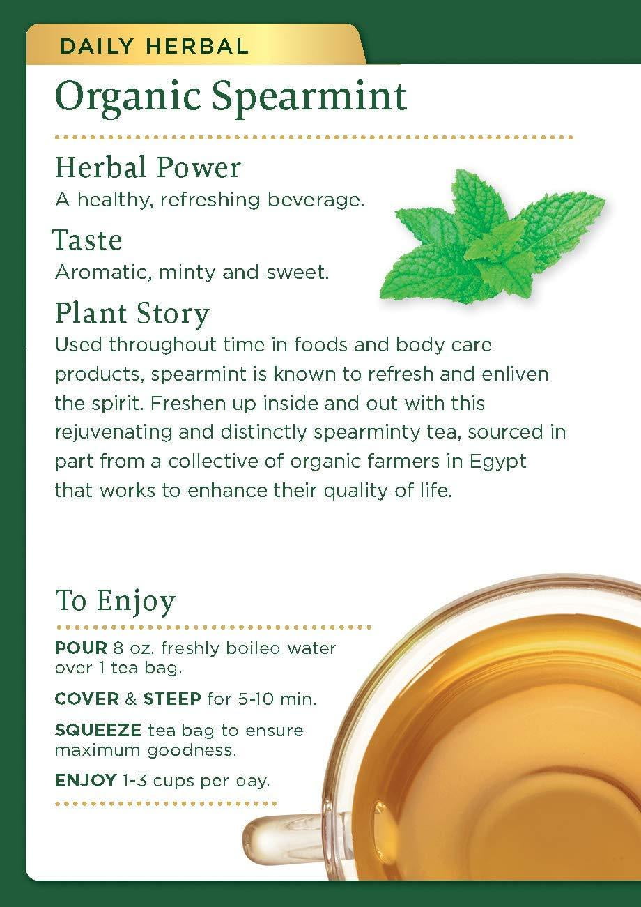 2 Packs of Traditional Medicinals Organic Tea – Spearmint 16 Bags