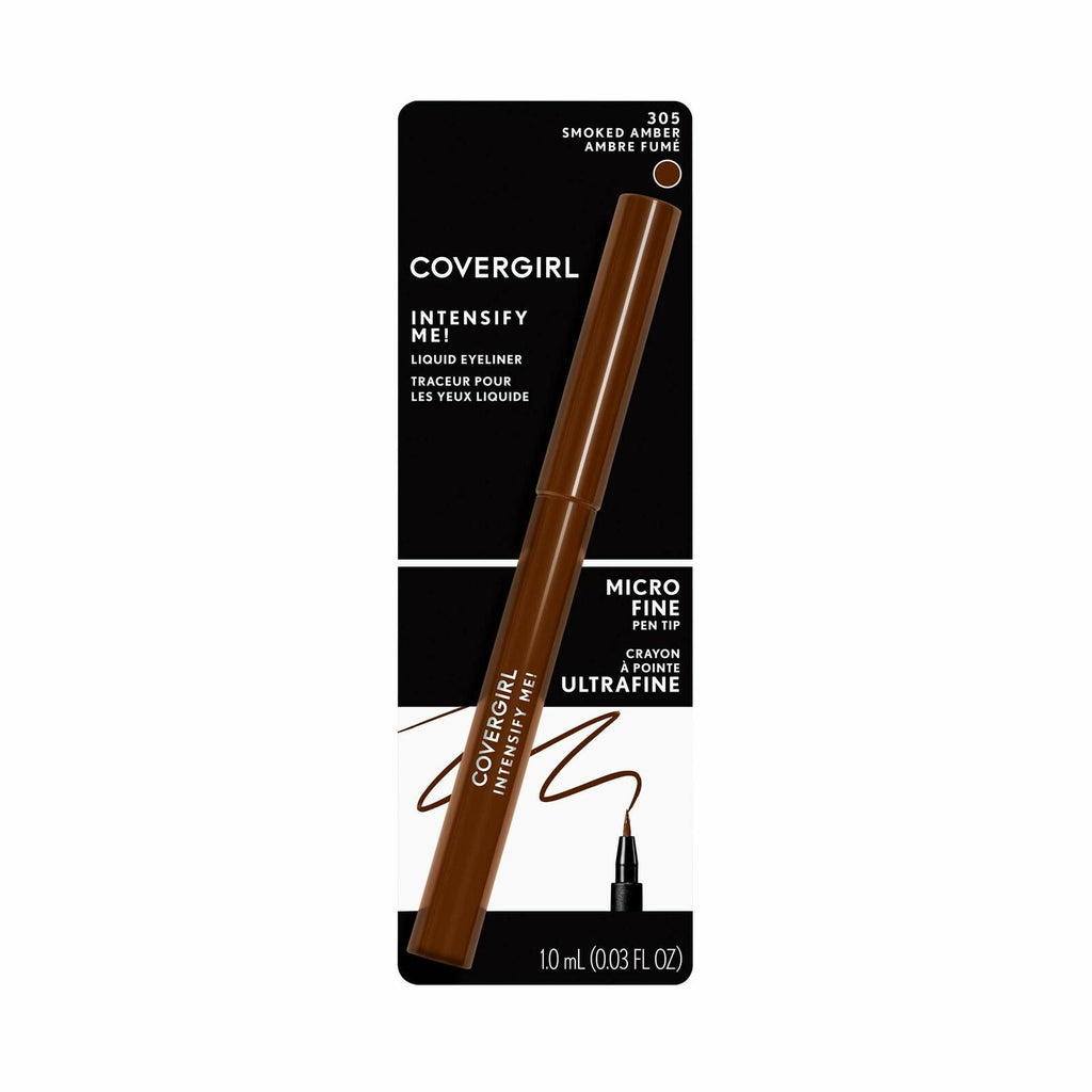2 PACK COVERGIRL Intensify Me! Liquid Eyeliner, (305) Smoke Amber, 0.03 oz