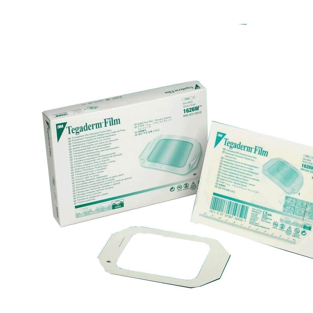 1626W Tegaderm Transparent Dressing 4′ X 4 3/4′ – Box of 50