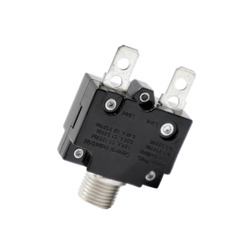 12V-24V Push Button Resettable Circuit Breaker with 2 Quick Terminals 15AMP
