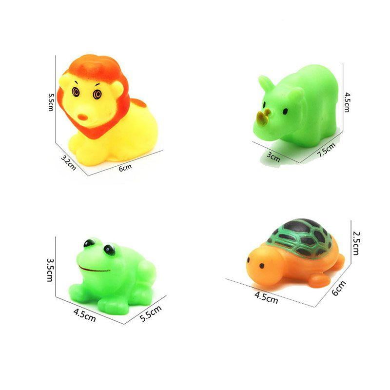 13 Pcs Summer Baby Children Bathing Water Toys Animal Pinching Voice Float Squeaky Animal Toy