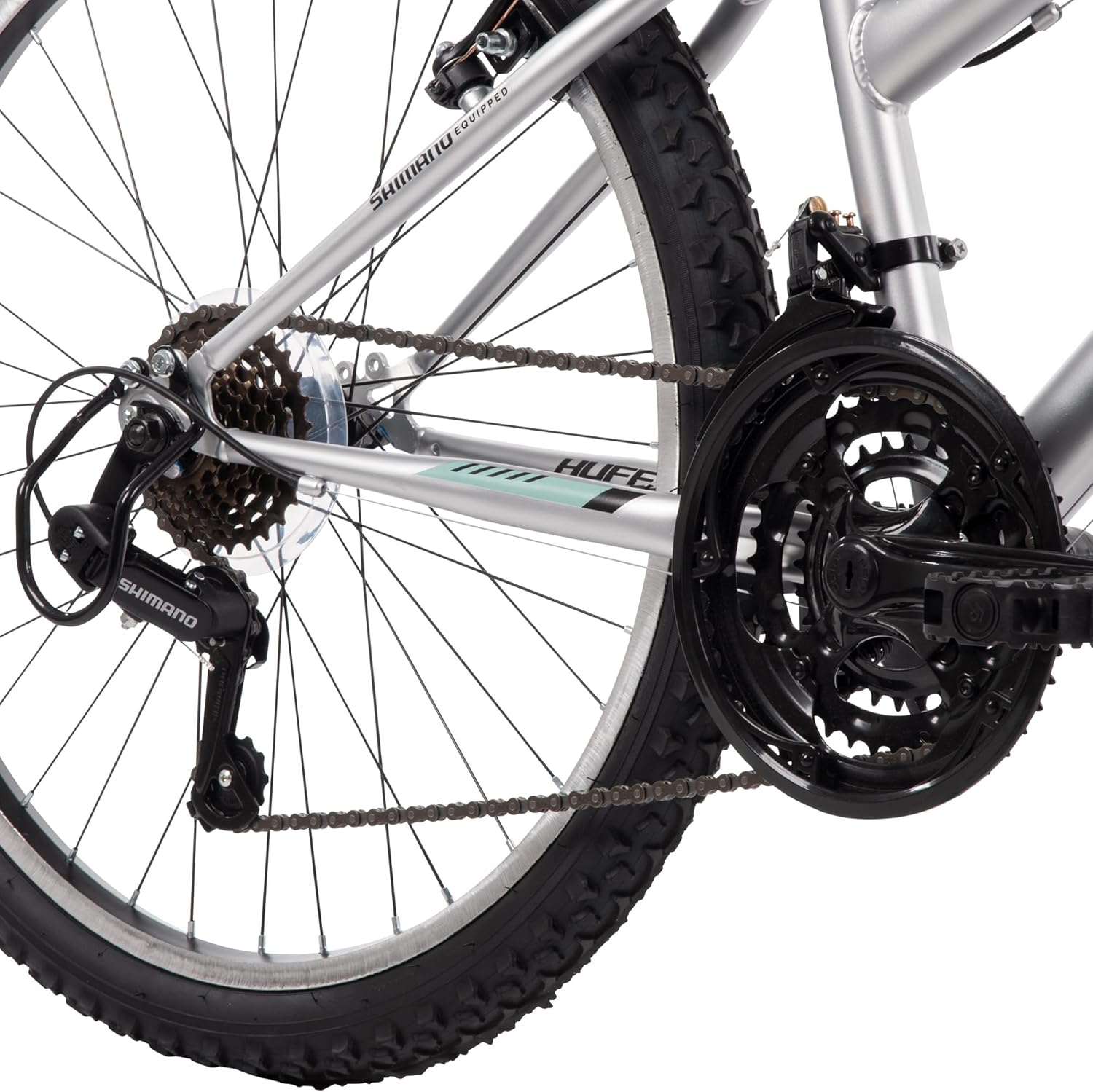 Mountain Hardtail Mountain Bike for Boys/Girls/Men/Women, 20"/24"/26" Sizes, 6 or 21 Speed Shimano Twist Shifting, Front or Dual Suspension, Comfort Saddle, Sleek Colors