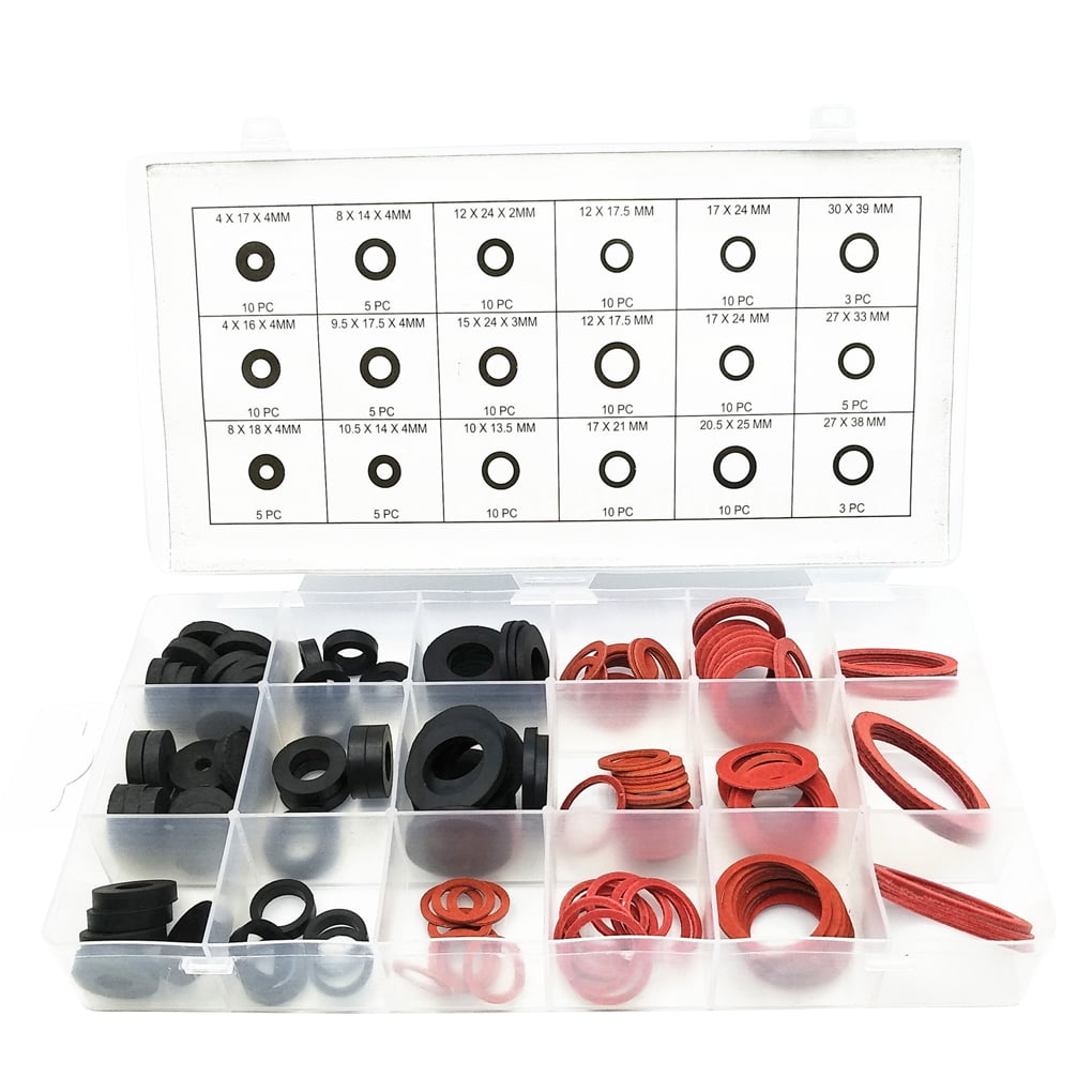 141-Piece Faucet Washer Assortment Kit 18 Different Assorted Sizes O-ring Seal Silicone Gaskets