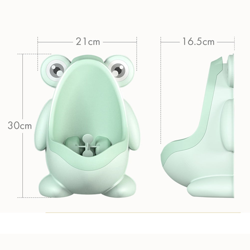 1pc Children Cartoon Pattern Standing Potty Toilet Urinal Potty Training Boy Pee Trainer for Boys (Light Green)
