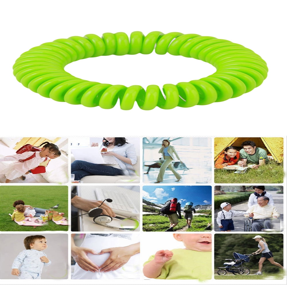 18 Pack Natural Mosquito Insect Repellent Bracelets Outdoor Indoor Bug Pest Control Wristbands for Babies Toddler Kids (Yellow Blue Pink Red Green Purple)