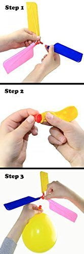 12 Pcs Kids Balloon Helicopter Airplane,Balloon Powered Helicopter Flying Toy for Children’s Day Gift Party Favor easter basket, stocking stuffer or birthday