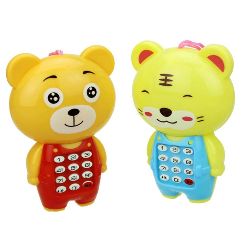 2 Pack Electronic Toy Phone for Kids Baby Educational Learning Toys Music Toy Gift for Children