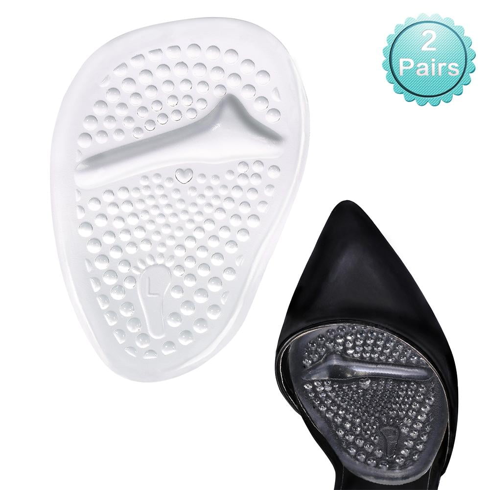 2 Pairs Soft Gel Ball of Foot Cushions, Metatarsal Gel Pads Ball of Foot Cushions