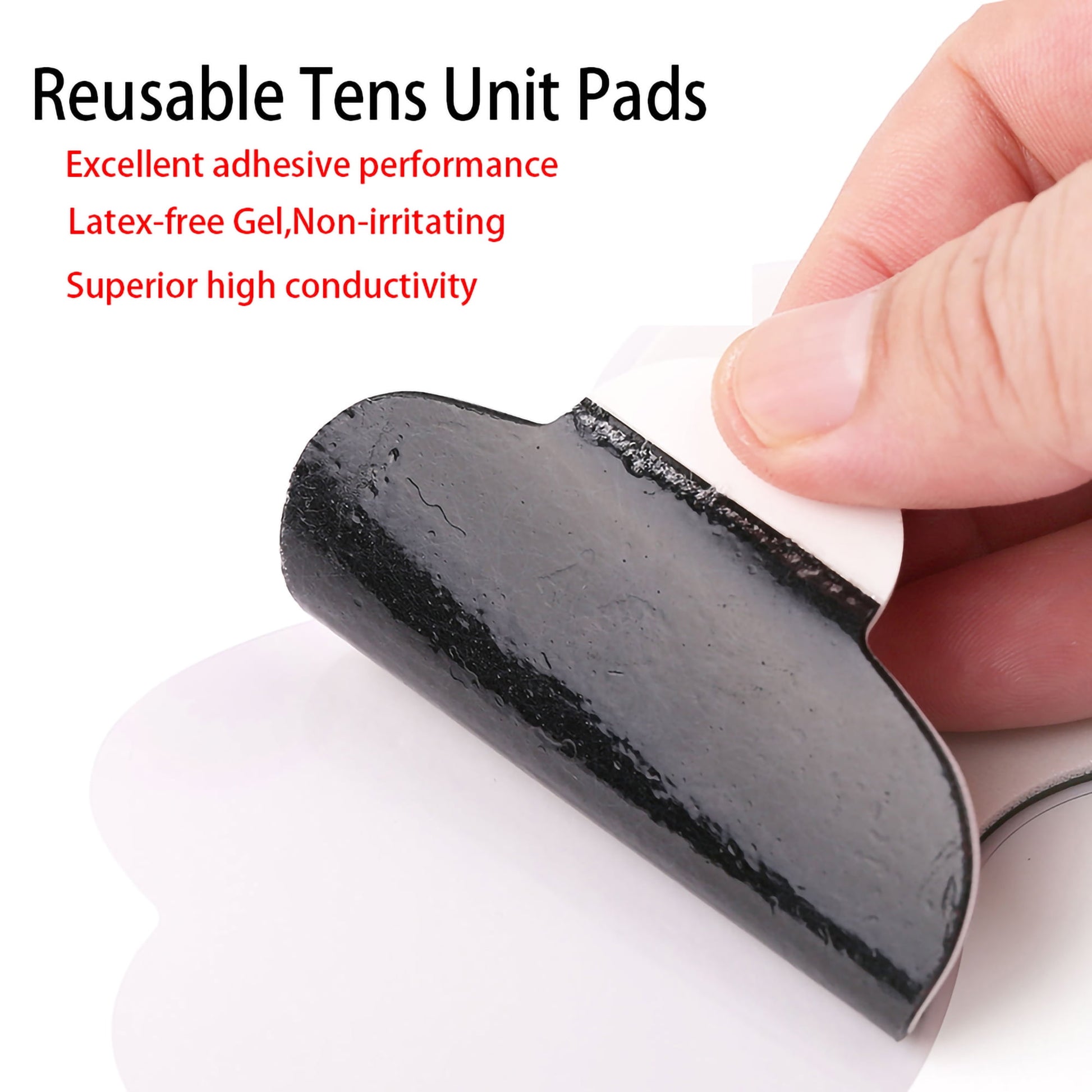 12 PCS Replacement Electrode Pads for Electric Massagers Electrotherapy Massagers Pads 6 Pairs