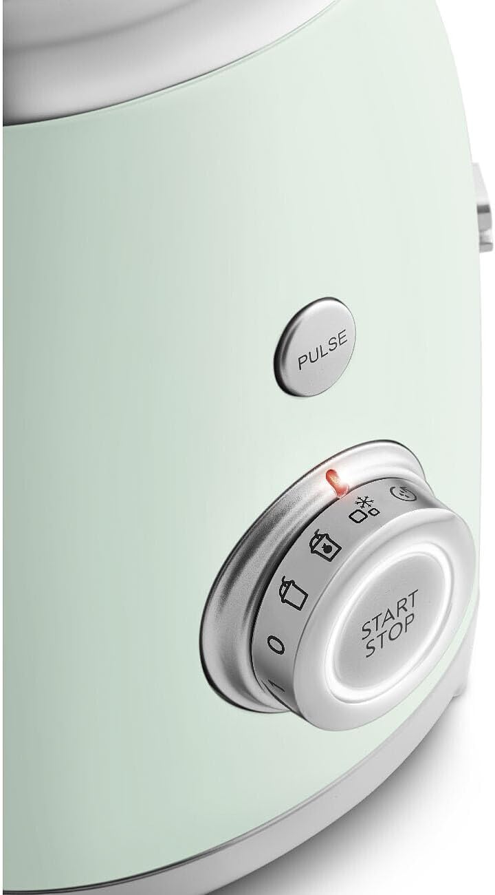 Backwash-style blender - 600-watt countertop blender, equipped with a 48-ounce BPA-free capacity container, featuring 3 speed modes and pulse function, ice crushing function and juice blending function - adopts the 50th anniversary design style - gen