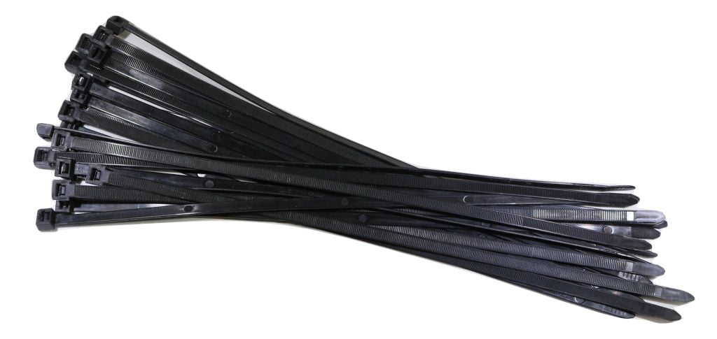 15′ x 100 Pieces Cable Ties Nylon Zip Cable Ties Large 120 lb 100 Pack | ZT15X100