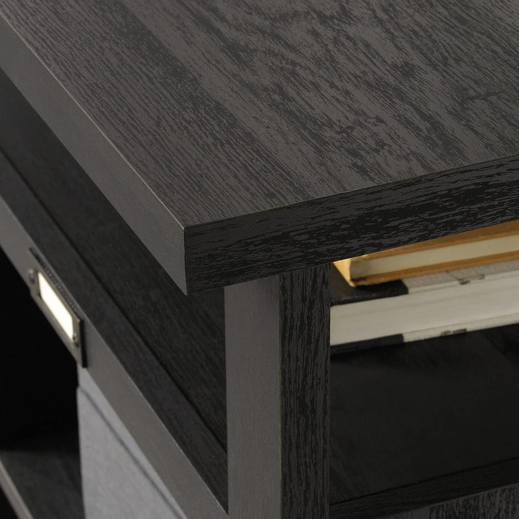 36-inch high 4-section bookshelf, Raven oak color