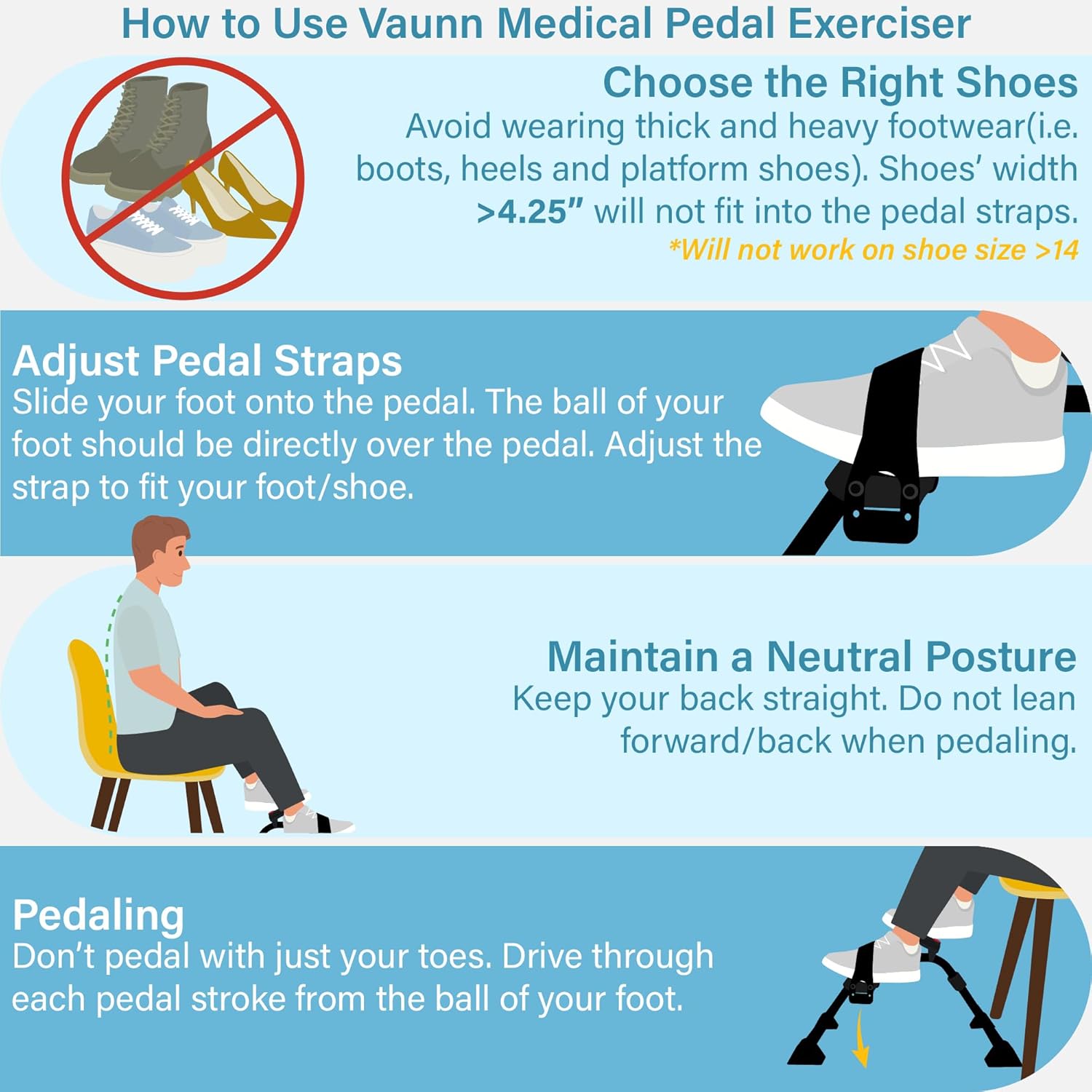 Desk Bike Pedal Exerciser with Electronic Display for Indoor Physical Therapy