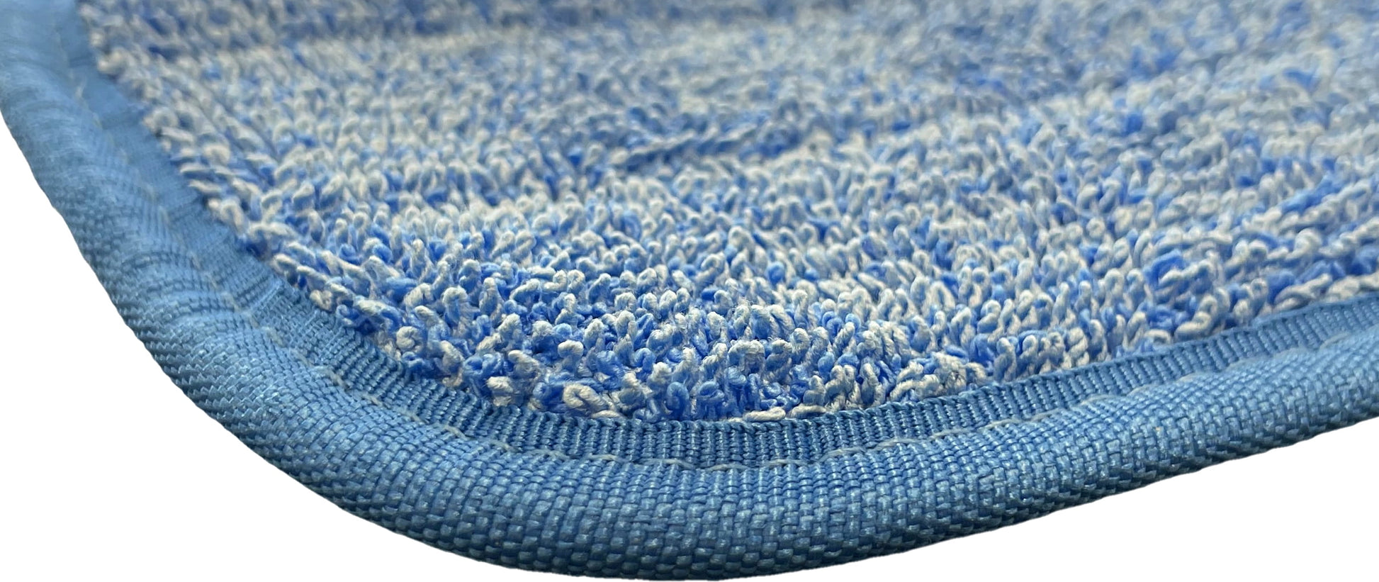 18 inch Blue Microfiber Mop Pads – 12 Pack : Premium Looped Pile Wet or Dry