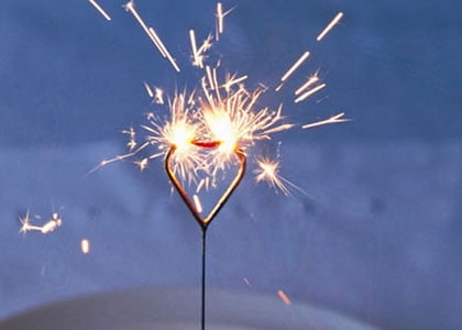 12pc Pack VIP Wedding Sparklers cake sparklers HEART SPARKLERS burns approx. 55 seconds- 2 packs/12 Sparklers