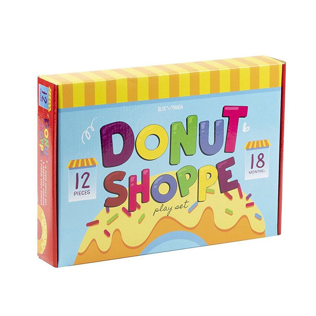 12 Pack Donut Play Food Set for Kids Kitchen Pretend Snacks Shop Playhouse Toddlers Toys, 6 Designs