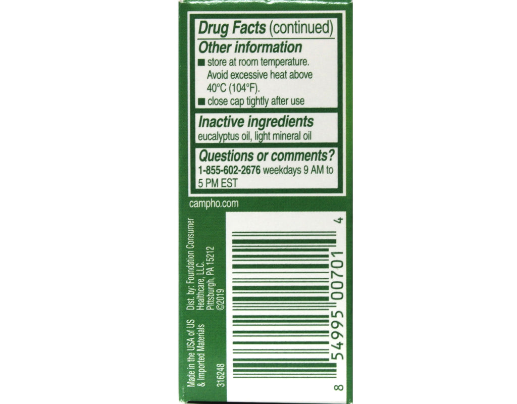2 Pack – Campho-Phenique Pain Relieving Antiseptic Liquid, 0.75oz Each