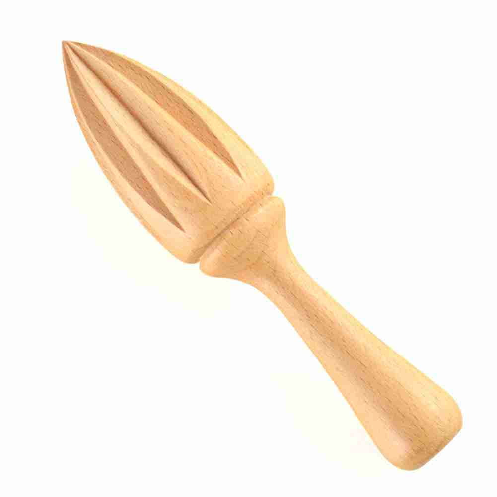 1pc Ten-corner Shape Wooden Lemon Squeezer Hand Press Manual Juicer Fruit Orange Citrus Juice Extractor Reamers Kitchen Products