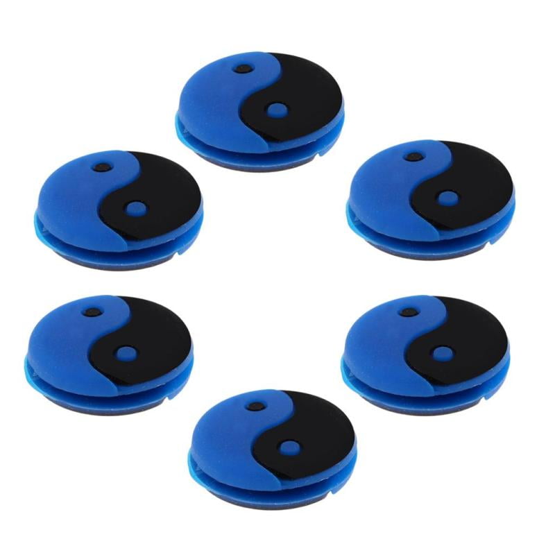 18 Pieces Tennis Racquet Vibration Dampener Shock Absorber 3 Color Mix