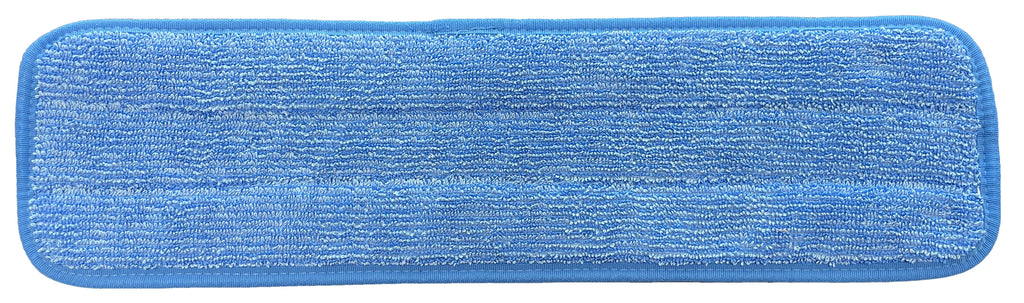 18 inch Blue Microfiber Mop Pads – 12 Pack : Premium Looped Pile Wet or Dry