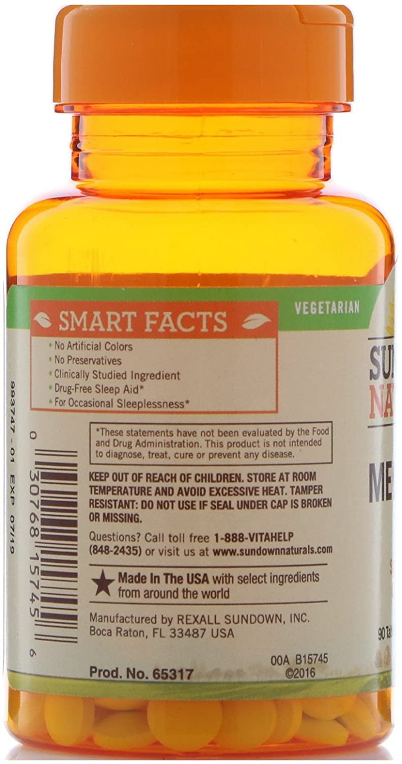 2 Pack – Naturals Melatonin 5 mg Tablets 90 ea