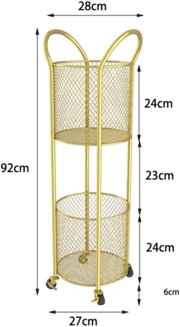 2-Tier Laundry Hamper with Wheels, Iron Basket for Bedroom, Bathroom, Dorm, Large Capacity Clothes Room, Easy to Move & Store