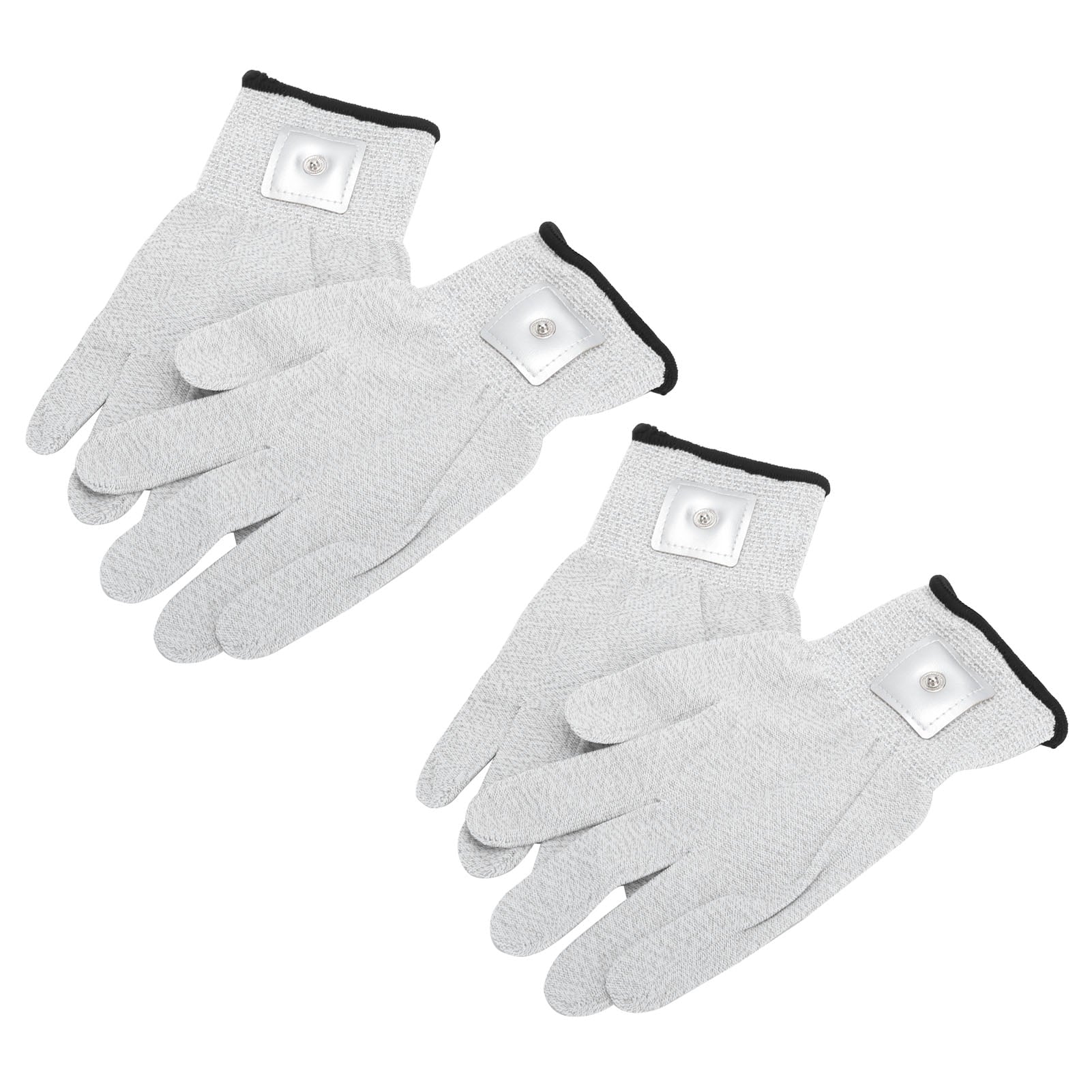 2 Pairs Electrode Gloves Electrotherapy Massager Wear‐Resistant Gloves for TENS Machine