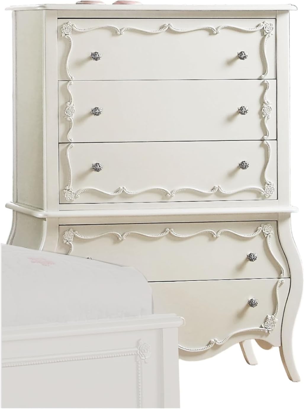 Jewelry closet, pearl white