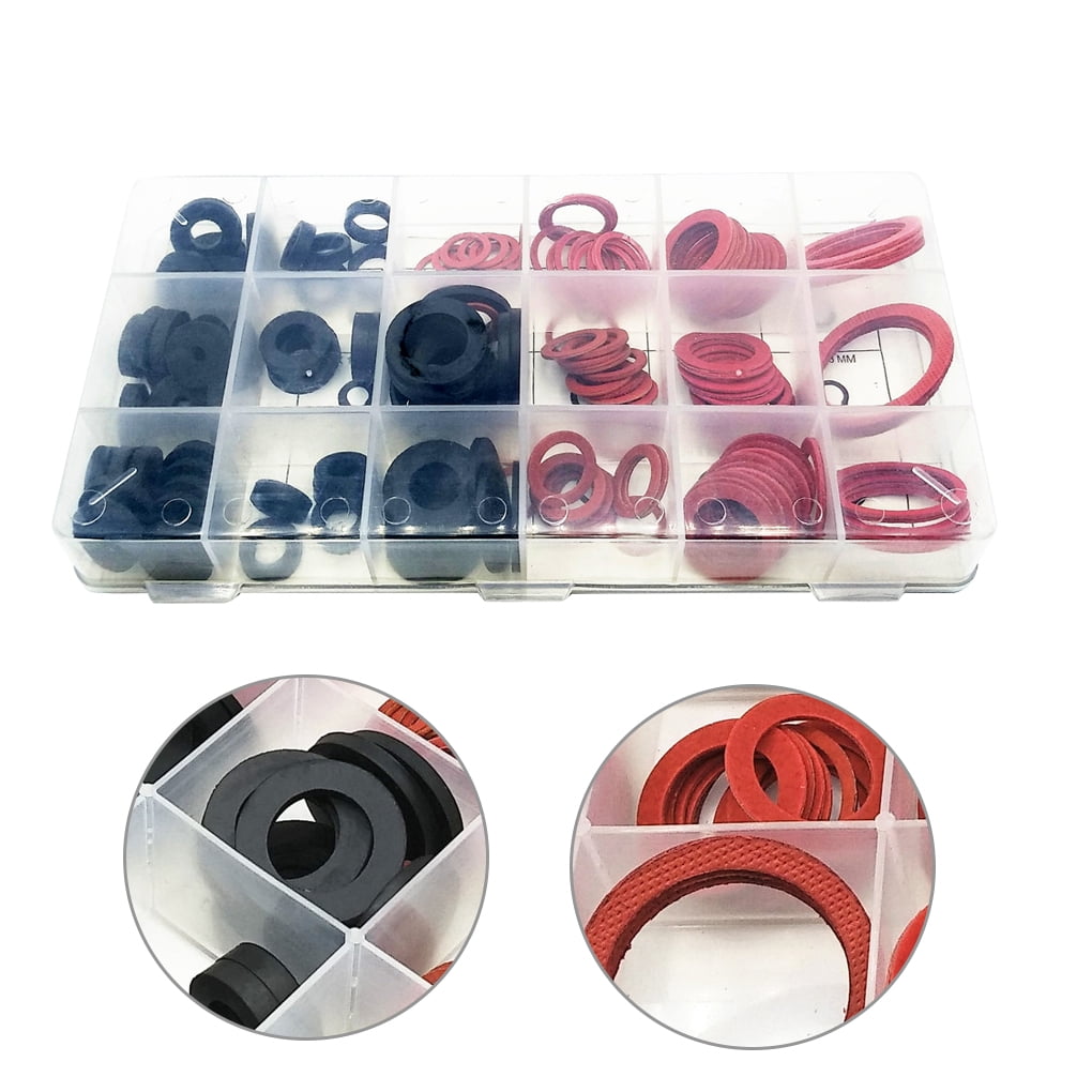 141-Piece Faucet Washer Assortment Kit 18 Different Assorted Sizes O-ring Seal Silicone Gaskets