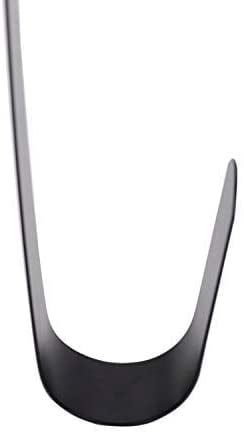 15′ Wreath Hanger for Front Door, Christmas Decoration Metal Over The Door Single Hook, Black