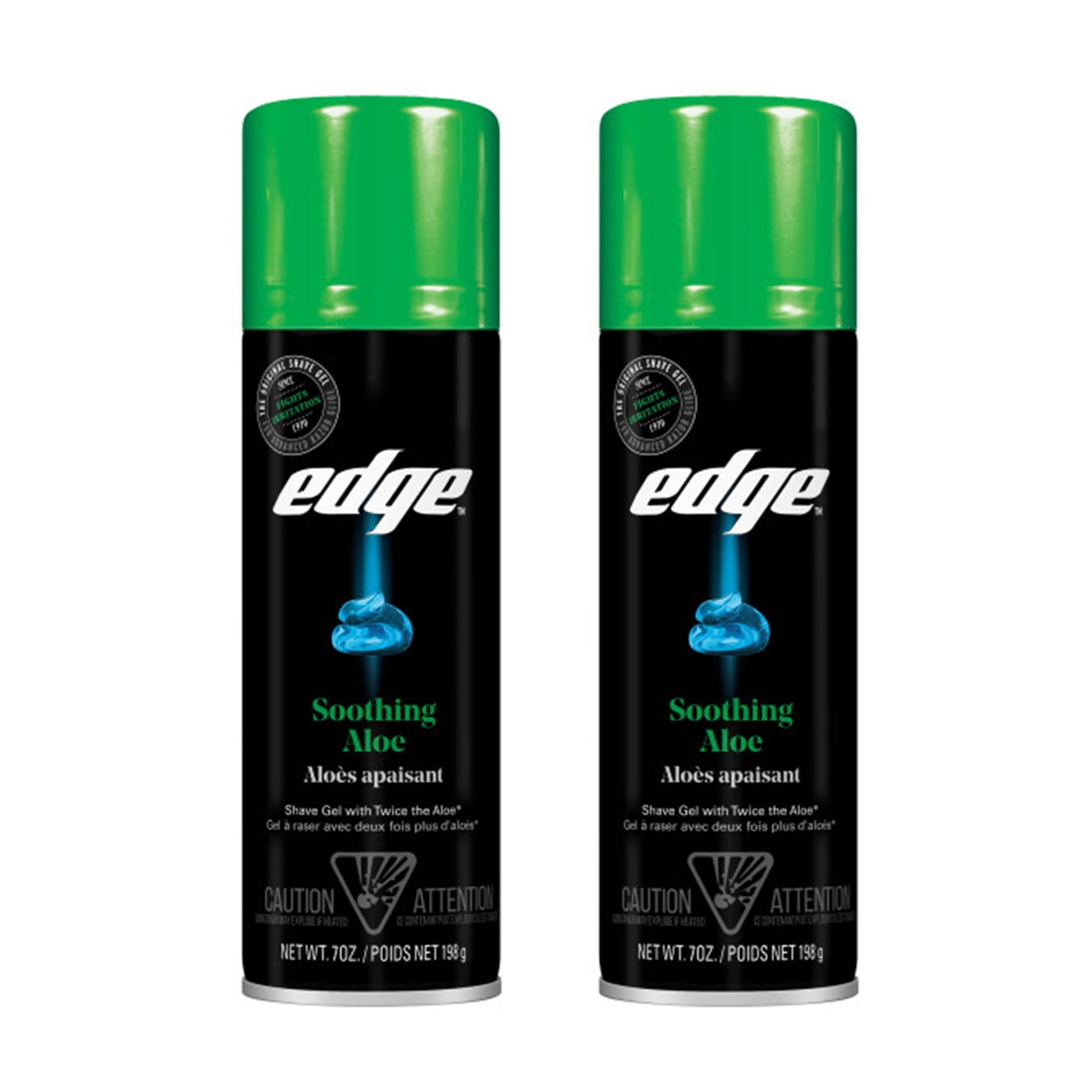 2 Pack – Edge Shave Gel Soothing Aloe 7 oz