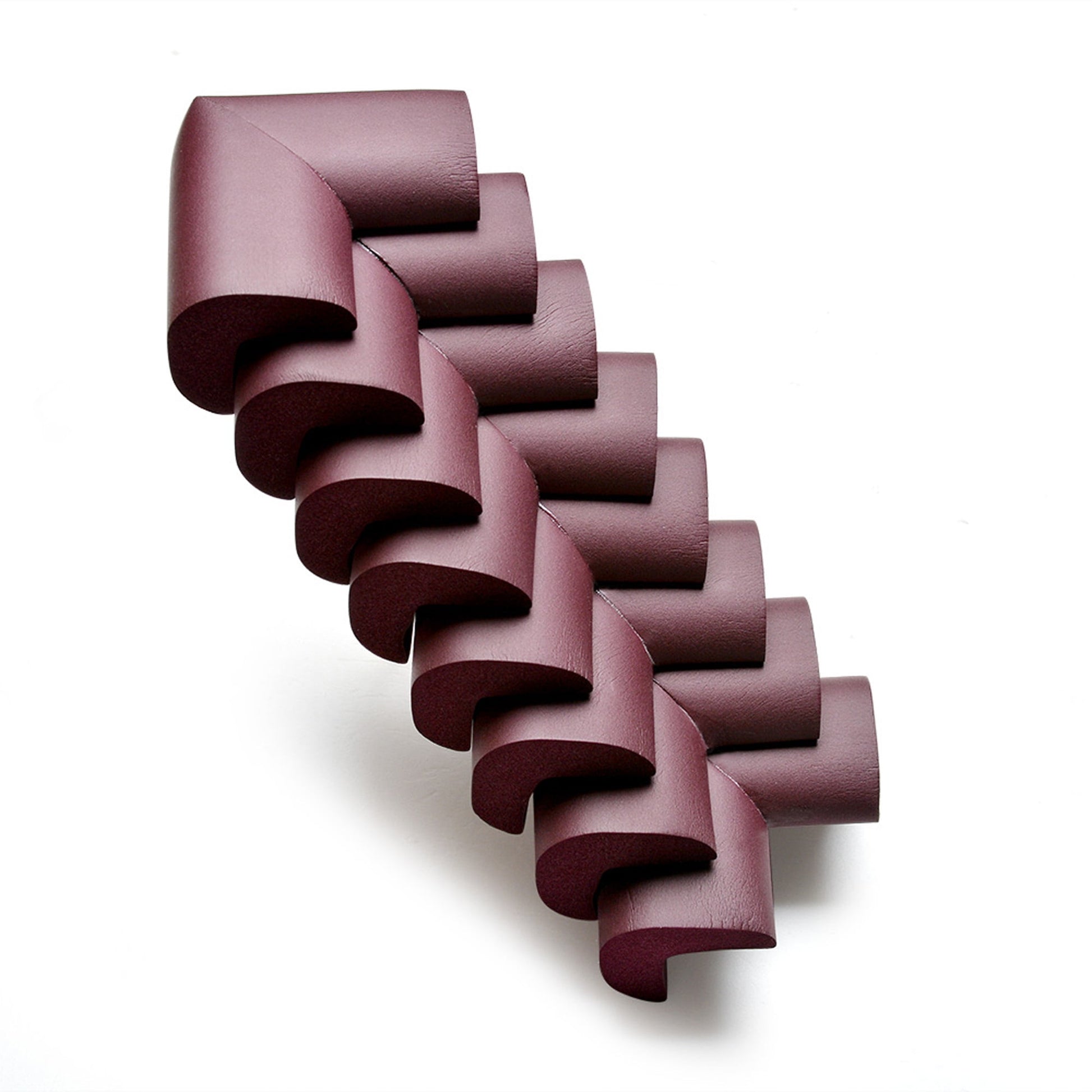 12Pc Baby Proofing Corner Guards Edge Protectors Soft Caring Baby Corners Foam Rubber Table Furniture Bumper Child Safety Safe Corner Cushion Brown