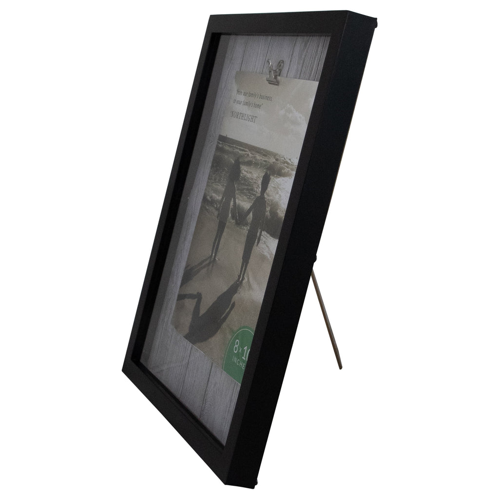 14.5′ Classical Rectangular 8′ x 10′ Photo Picture Frame with Clip – Black and White