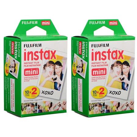 2 Pack instax mini Instant Daylight Film, Twin Pack, 20 Exposures, ISO 800