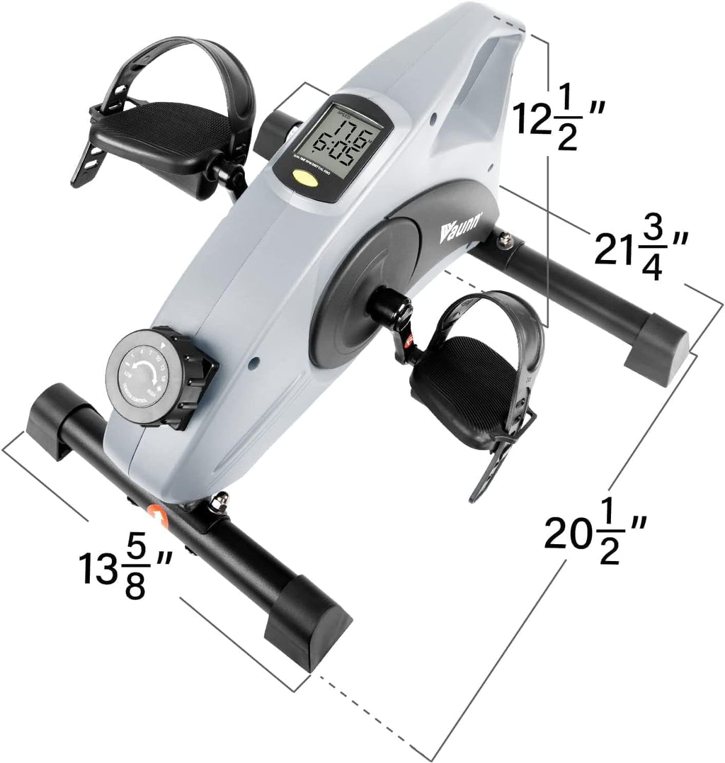 Desk Bike Pedal Exerciser with Electronic Display for Indoor Physical Therapy