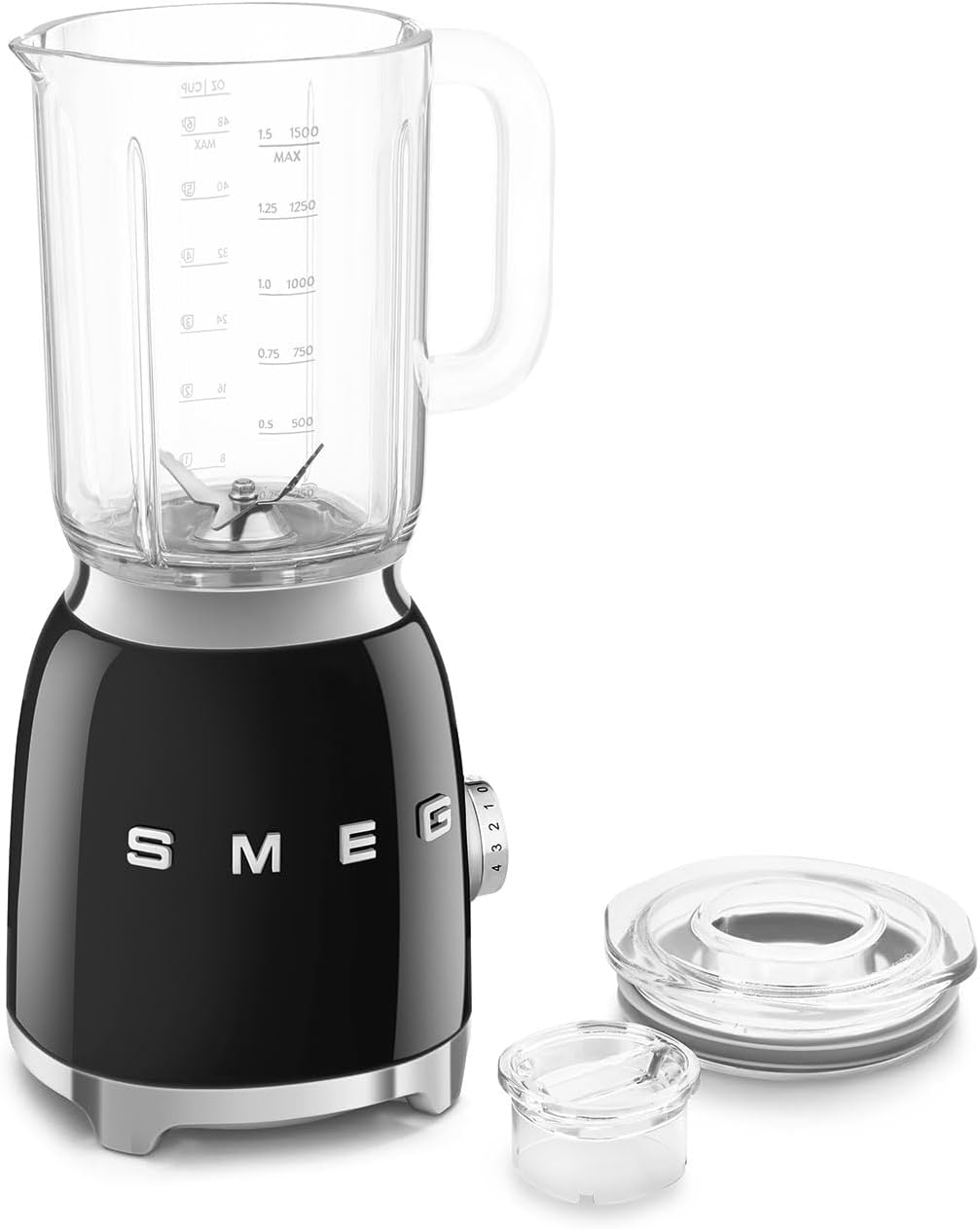 Backwash-style blender - 600-watt countertop blender, equipped with a 48-ounce BPA-free capacity container, featuring 3 speed modes and pulse function, ice crushing function and juice blending function - adopts the 50th anniversary design style - gen
