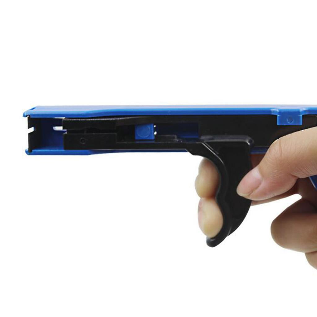1pc Auto Tensioning Plastic Nylon Tie Gun Cutting Fastener Tension