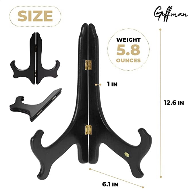 12 Wooden plate stand, easel