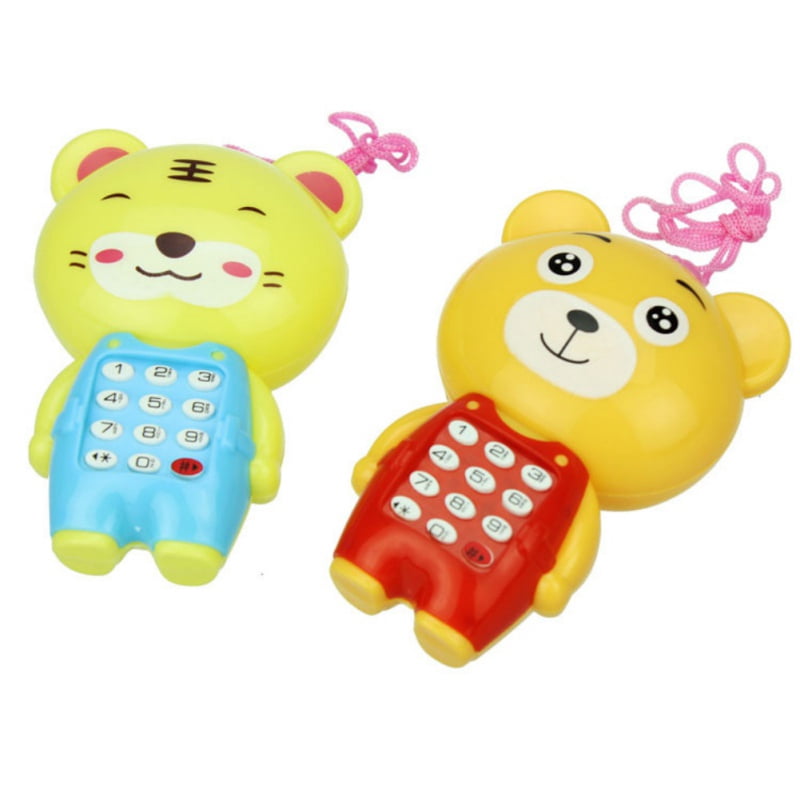 2 Pack Electronic Toy Phone for Kids Baby Educational Learning Toys Music Toy Gift for Children
