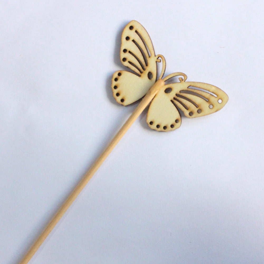 12pcs Home Wooden No Fire Reed Diffuser Sticks Bedroom Butterfly Replacement Aromatherapy Supplies Handmade Fragrance